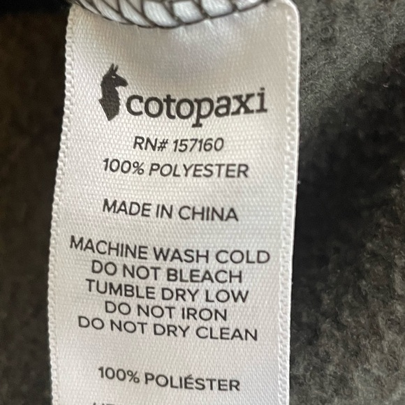 Cotopaxi jacket fleece “Teca” sz Large gray full zip women’s striped - Picture 7 of 7